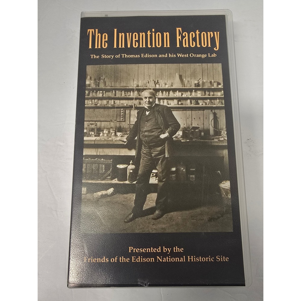 Vintage The Invention Factory Thomas Edison West Orange Lab VHS 1992 Documentary
